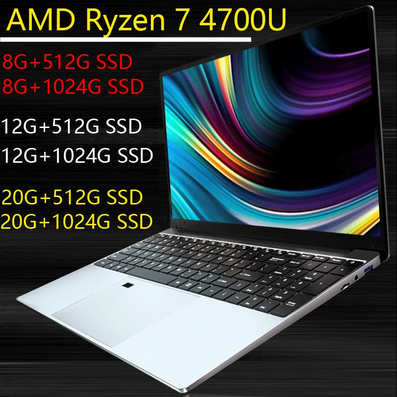 15.6 Inch amd ryzen Gaming laptops notebook Computer cheap l