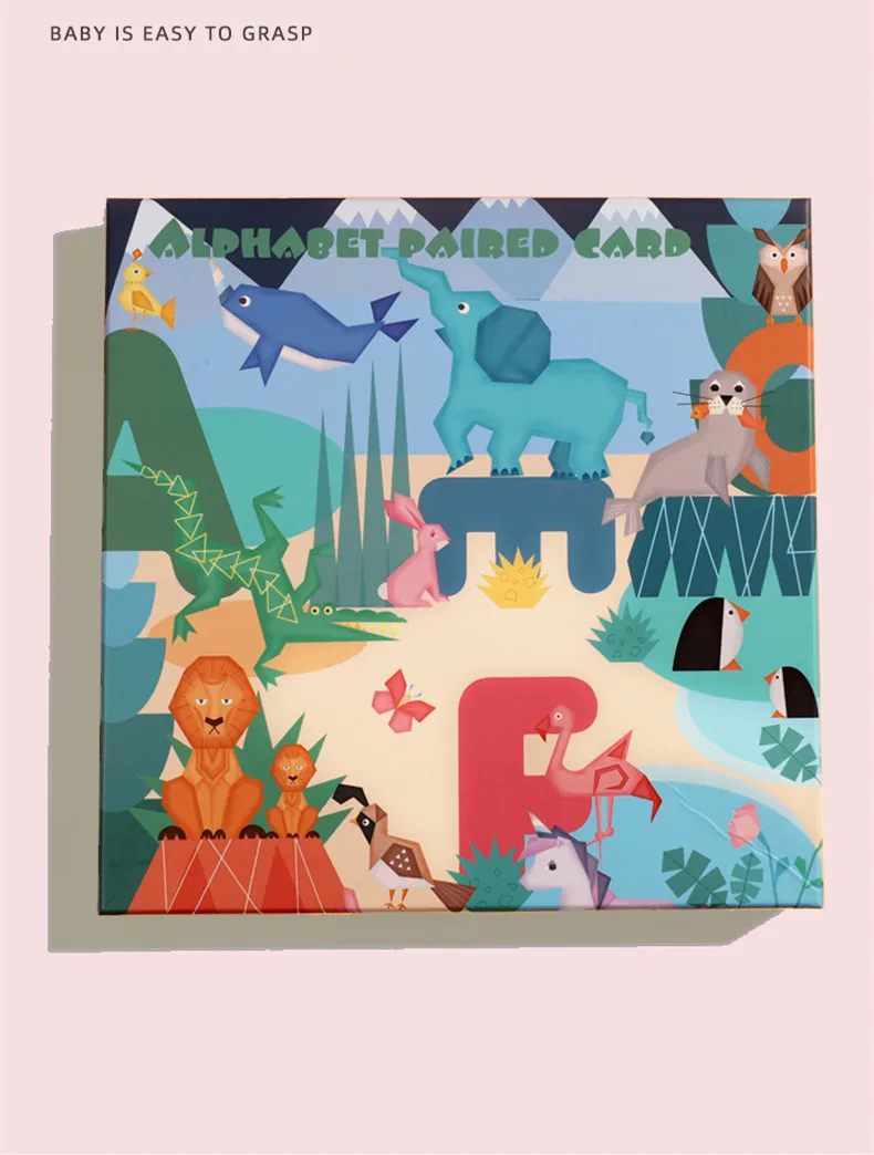 

36pcs Numeral-Alphabet Pairing Numeral-Alphabet Cognitive Puzzle Children's Card Learning Toy