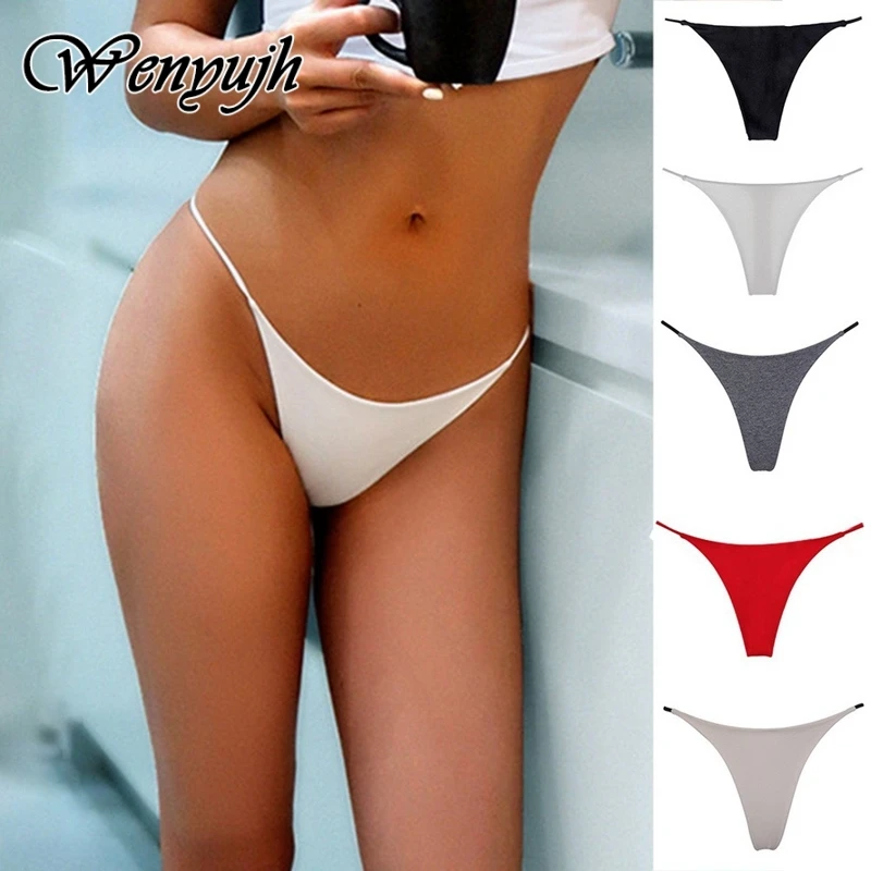 Женские Трусики-бикини из S-XL хлопка с заниженной талией | Женская одежда