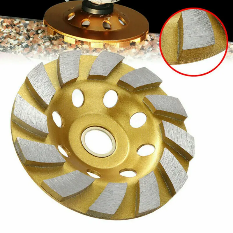 

4" Diamond Segment Grinding Wheel Marble Concrete Granite Stone Cup Grinder Disc
