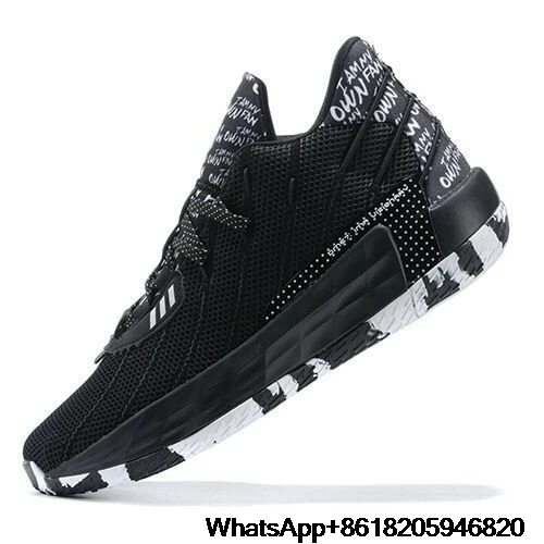 

New Dame7 basketball shoes VII white purple mandarin duck tearing City Rainbow real combat wear resistant Boots Men's shoes