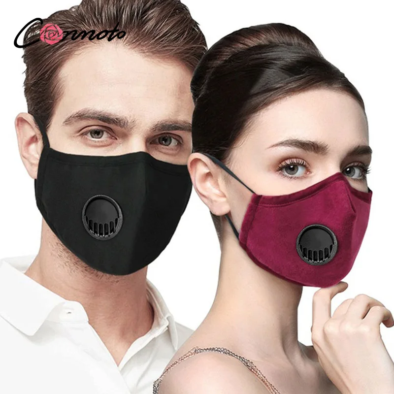 

Conmoto streetwear solid breathing face mask unisexy washable masks gray adjustable mouth 4 colors protect