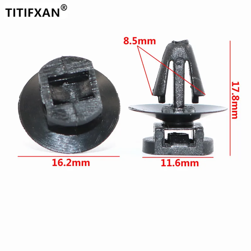 10 шт. автомобильный металлический зажим M6 мм апертура фиксированные кабельные