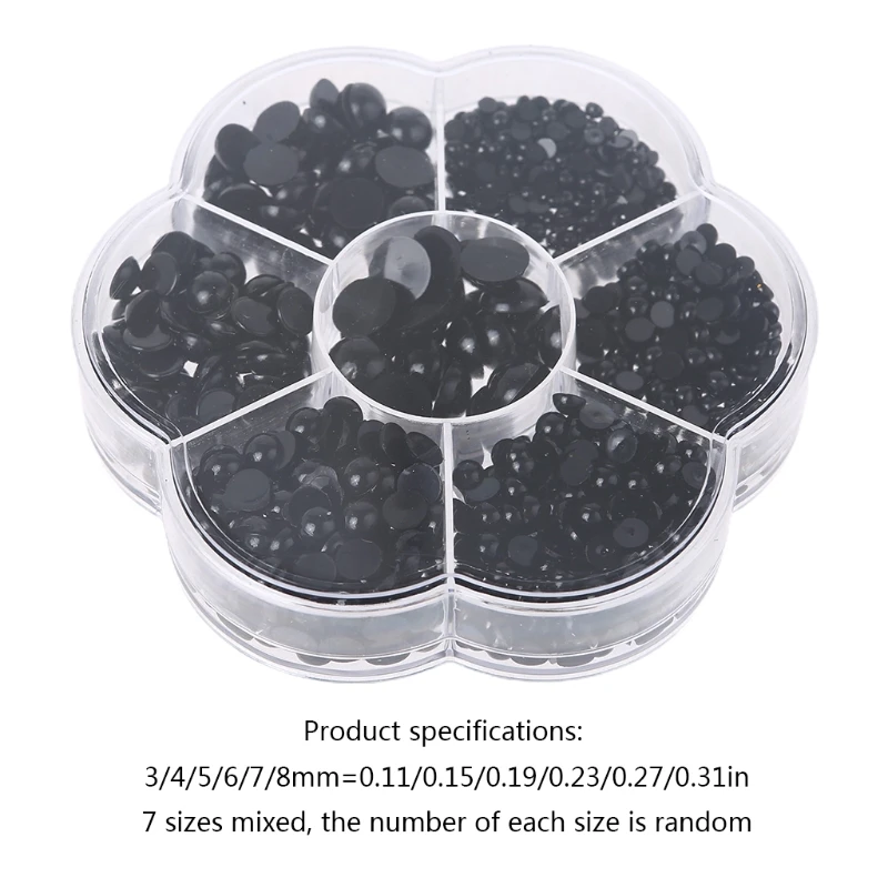 

DIY Craft Kits Doll Eyes 1000Pieces/Box Dollhouse Accessories for Doll Making Girls Women Interactive Handcrafts 7Sizes