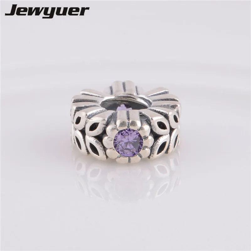 Серебряные Подвески с блестящим лесным цветком серебро 925 пробы Изящные