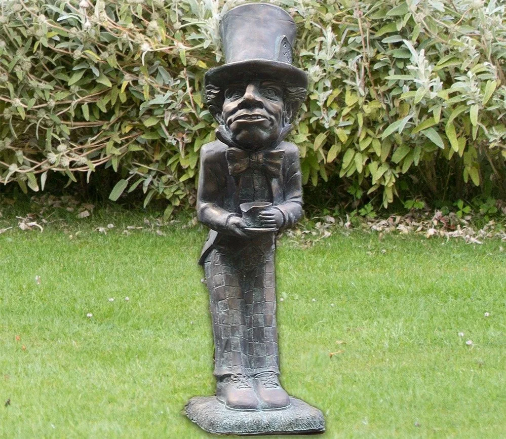 Adornos de resina para el pa&iacute;s de las Maravillas, adornos artesanales para decoraci&oacute;n de jard&iacute;n, Alices, oruga, conejo blanco, gato de Cheshire-5