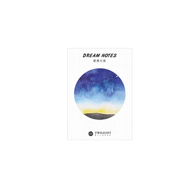 Day Dream Каваи круглый блокнот 30 страниц портативный карманный липкий блокнот Galaxy офисное украшение бумажный блокнот канцелярские принадлежности Школьные принадлежности - Цвет: Day Dream