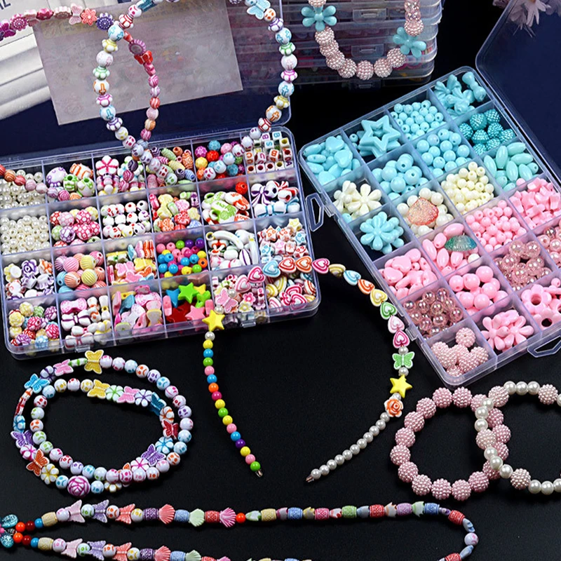 

550 pcs 12 colors Refill Beads puzzle Crystal DIY water spray beads set ball games 3D handmade magic toys for children