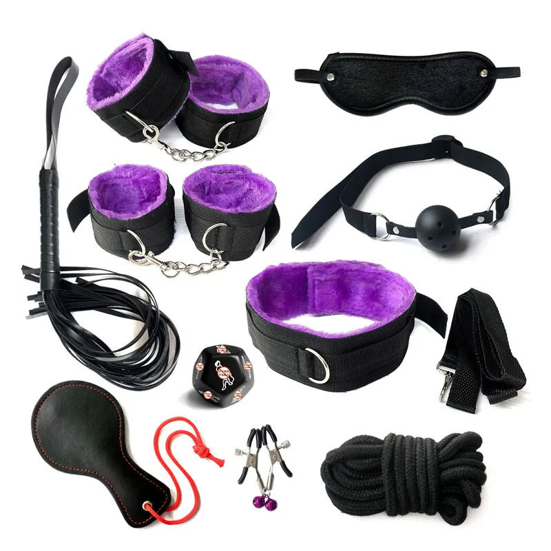 Секс игрушки для пар 10 шт Новый SM Связывание набор товары секс игры Фетиш kinky