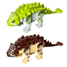 MOC Hub конструктор динозавр Юрского периода, совместимый с моделями парка игрушек, подарки крупных брендов, имитация животного Рекс Раптор