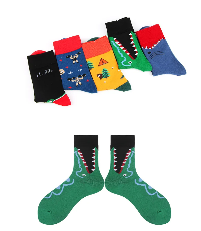 Socks Unisex Different Design Funny Cotton Long Women Men Socks Gifts for Lovers Harajuku Autumn Winter Fashion Happy Sock