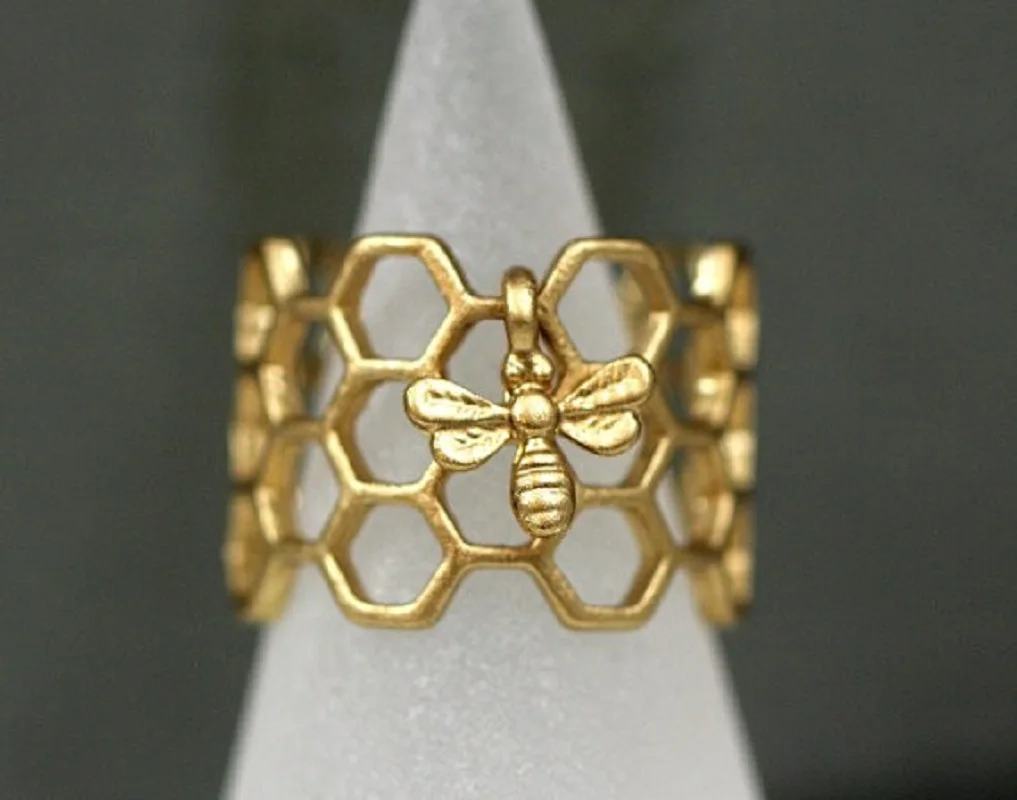 Новые модные ювелирные украшения для женщин в виде пчелы с бриллиантами золотого