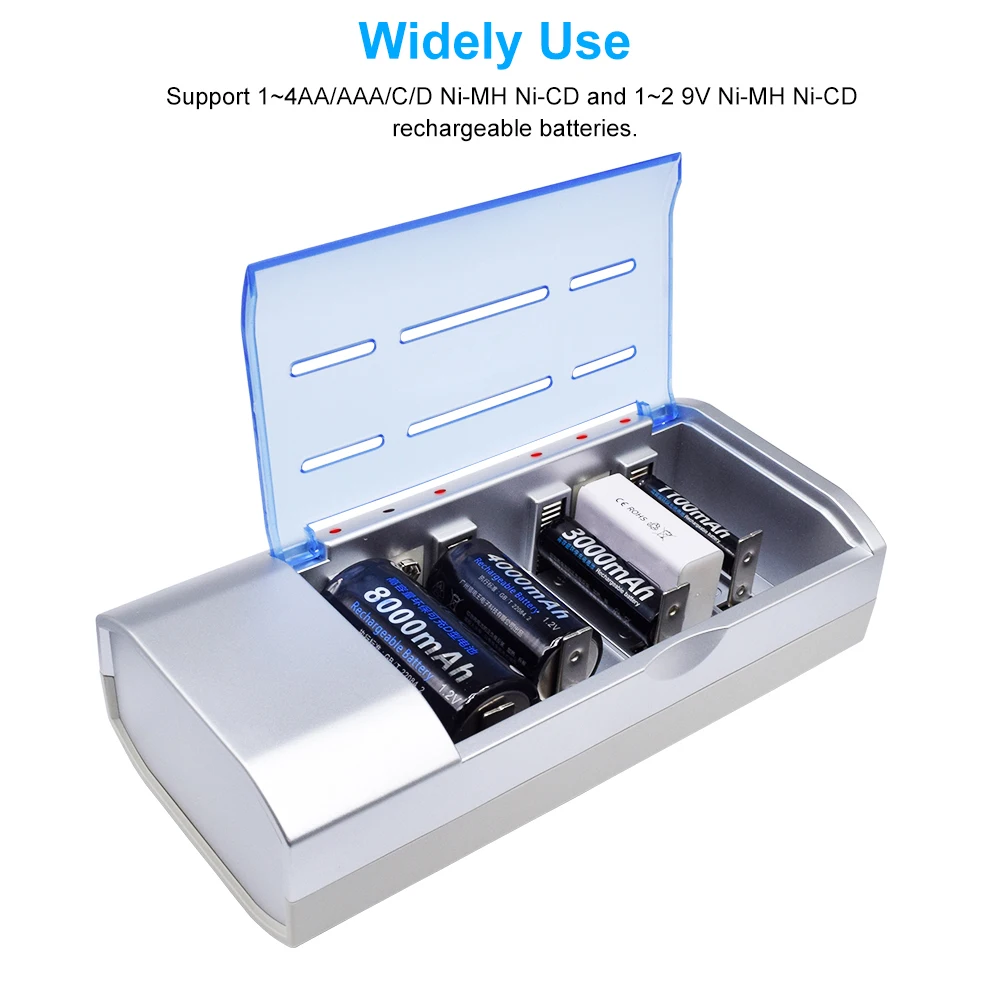 Многофункциональный 4 слота светодиодный светильник дисплей зарядное