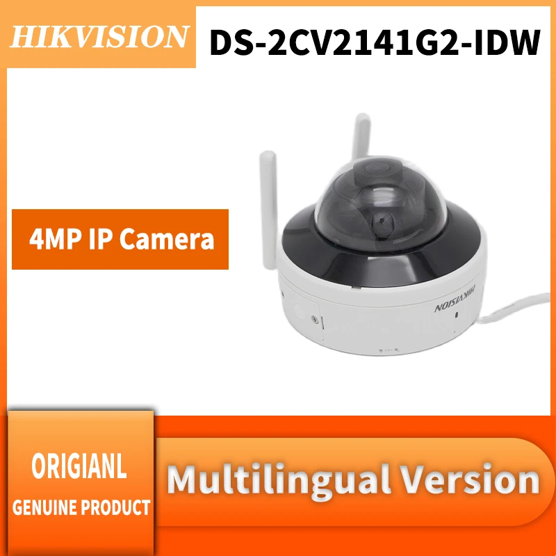 

Hikvision DS-2CV2141G2-IDW 4MP IP Camera Outdoor Fixed Dome Network Wi-Fi Connection Built-In Two-way Audio Anti-Flicker