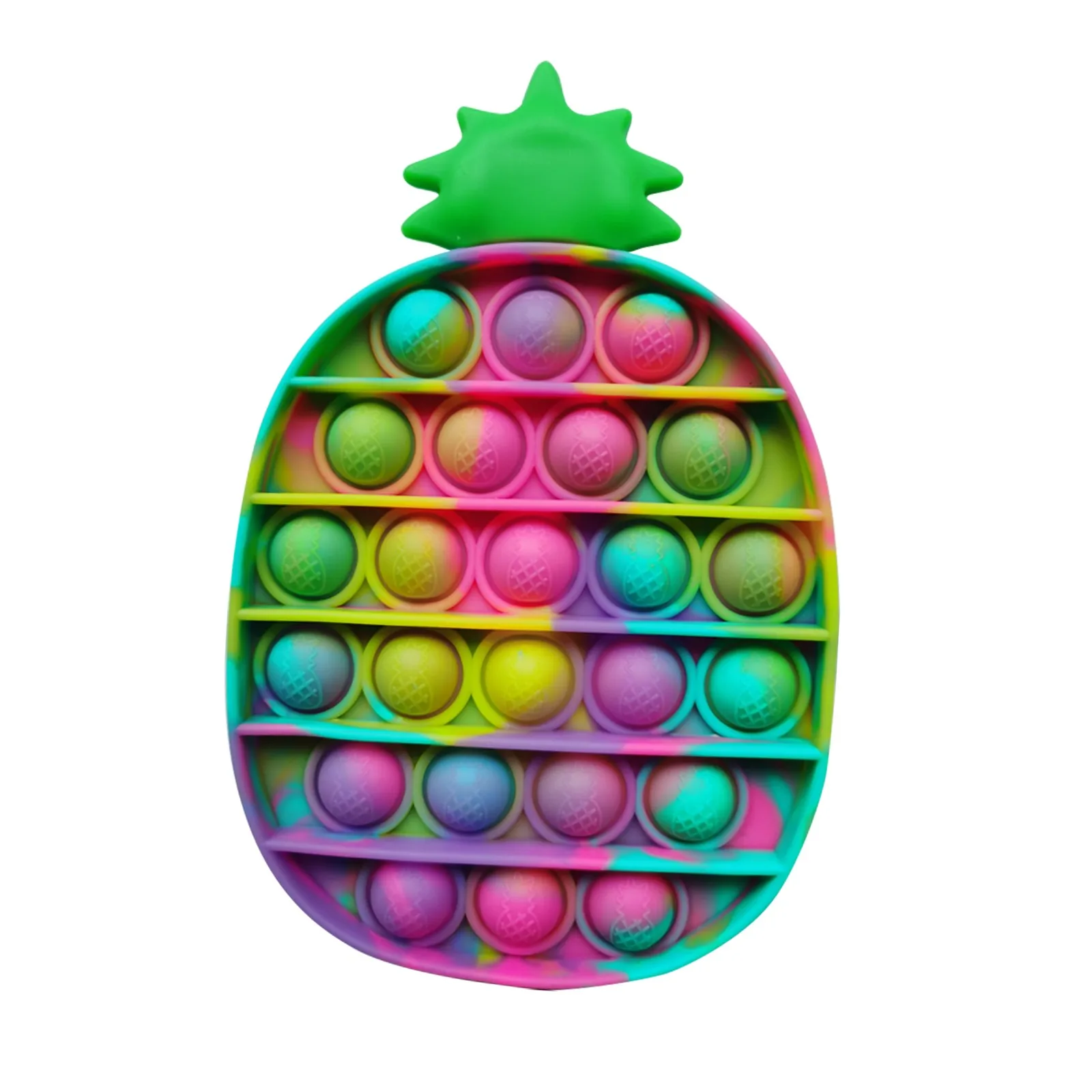 

Радужная пузырьковая антистрессовая игрушка для детей, детская игрушка для сенсорного использования, особая потребность в антистрессе, сж...