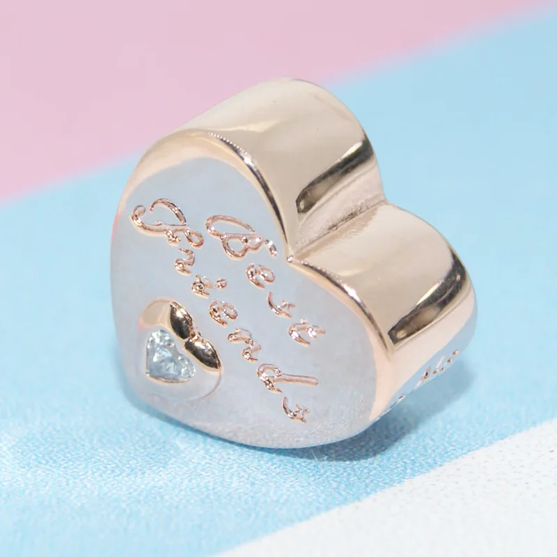 Женский браслет Двойная бусина на подвеске серебро 925 пробы