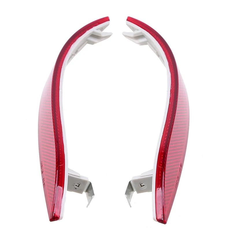 

POSSBAY Red Lens Rear Bumper Reflector Warning Lights Strips Stickers Decoration for BMW 5 Series E60 Sedan 2007-2009 Facelift