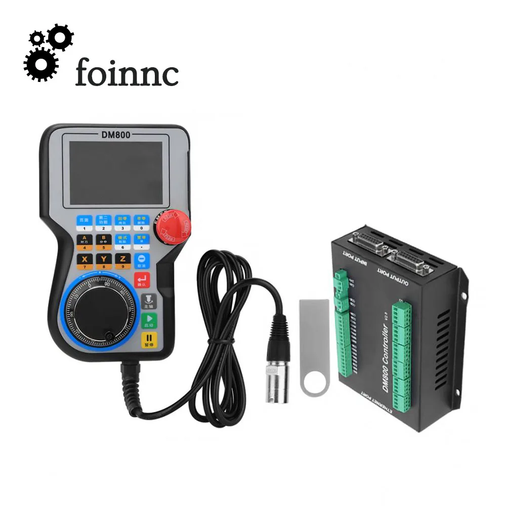 DM800 CNC ручка управления ler система движением 3/4/5 осей 3 8 дюймовые экраны и Кнопка