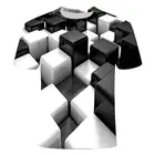 Футболки с геометрическим рисунком Мужская футболка одежда Camisetas Tops Ropa Hombre Summer Streetwear Camisa Masculina Verano Roupas Koszulki