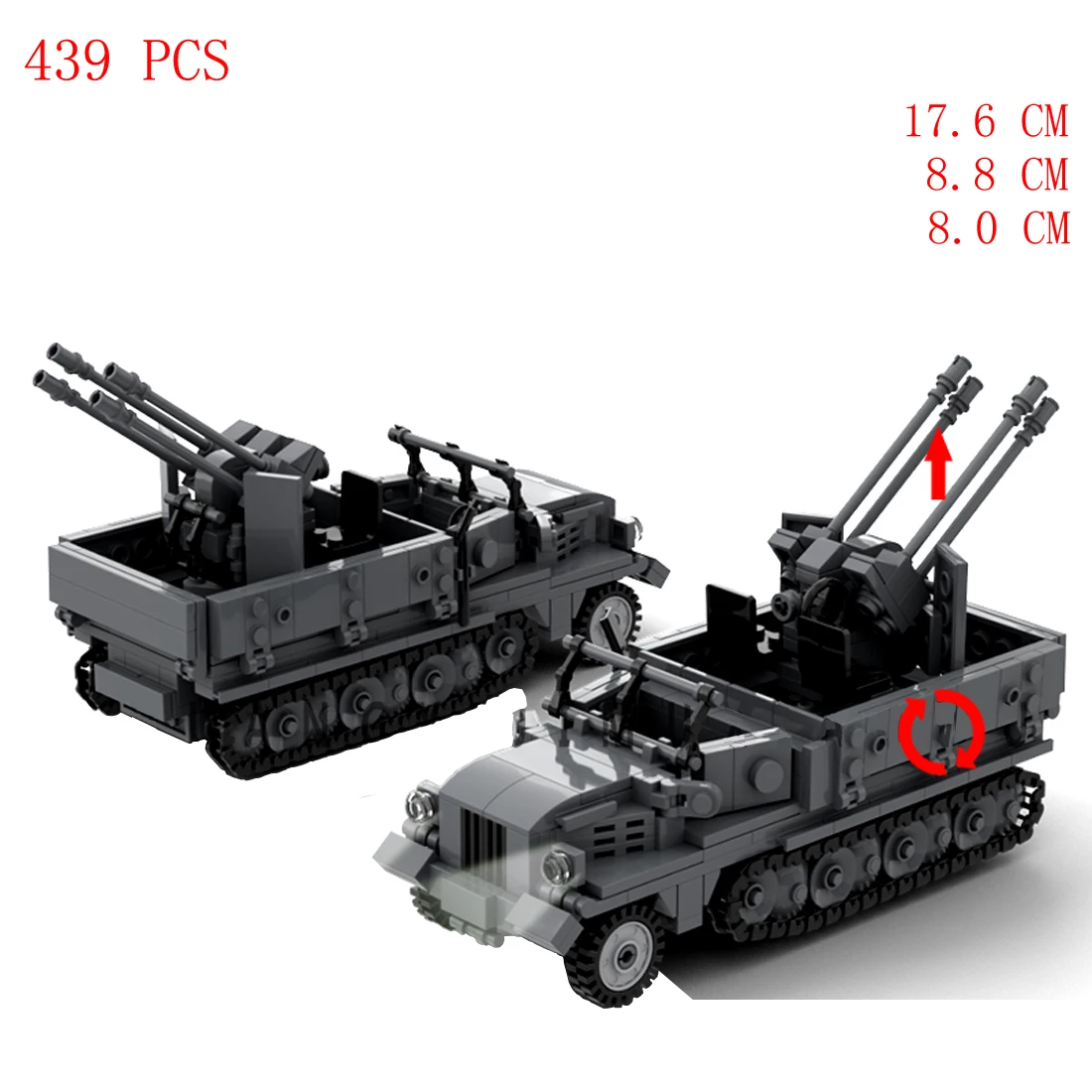 

hot military WWII Technology weapons equipment SDKFZ 11 vehicles army Lightning war model bricks moc Building Blocks toys gift