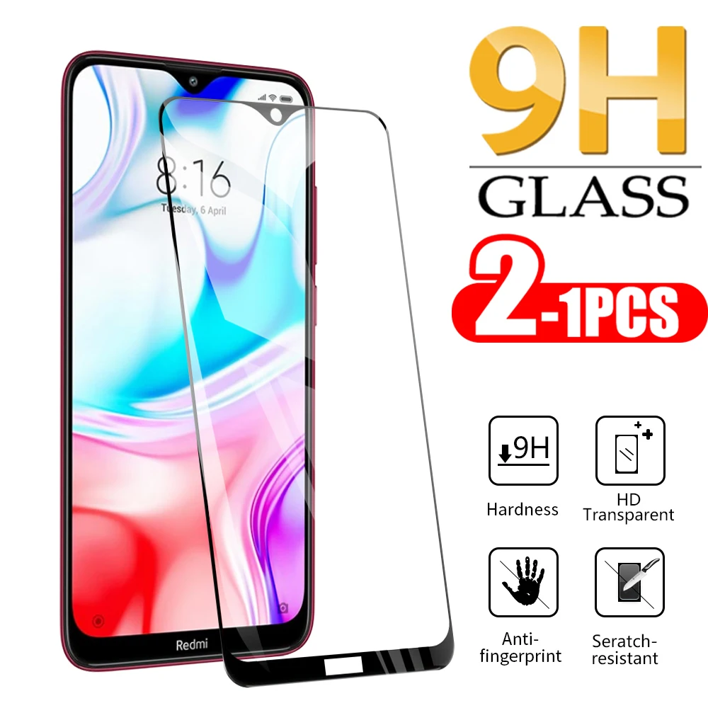 

1-2PCS Safety Glass For Xiaomi Redmi 8 8A Screen Protector On For Xiaomi Redmi 8 A Protective Glass Tempered Glass 9H
