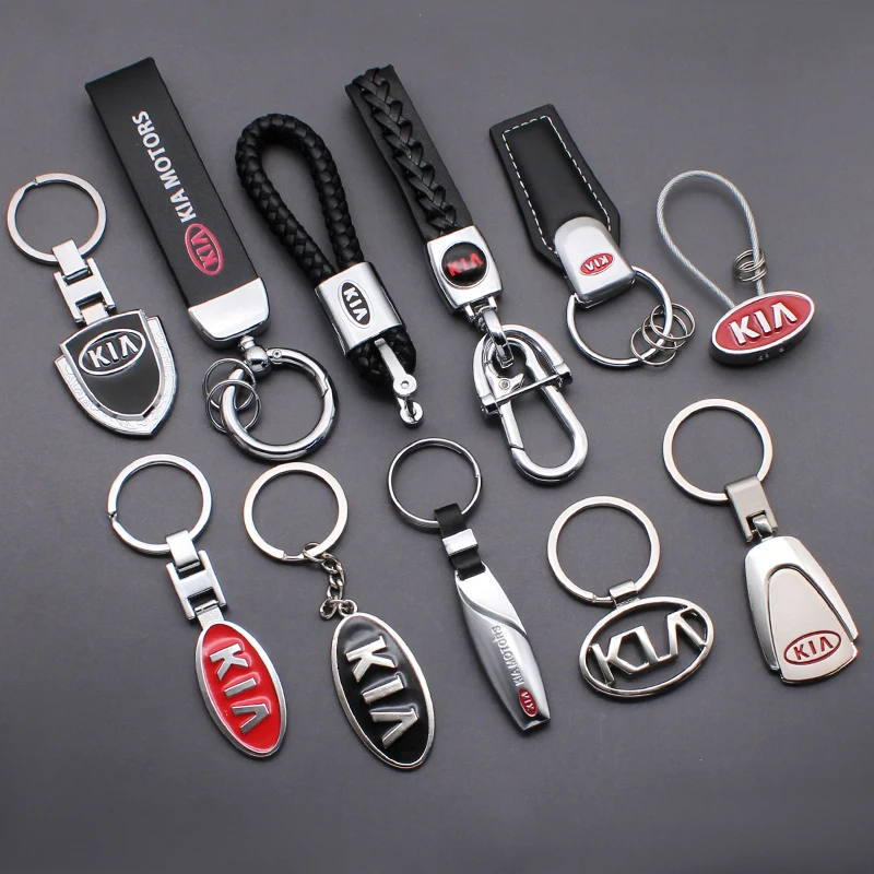 Металлический Кожаный Автомобильный 3d-брелок с эмблемой модный брелок для