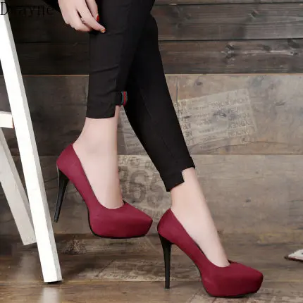 Женские туфли на тонком каблуке водонепроницаемые Туфли с круглым носком 2020 |