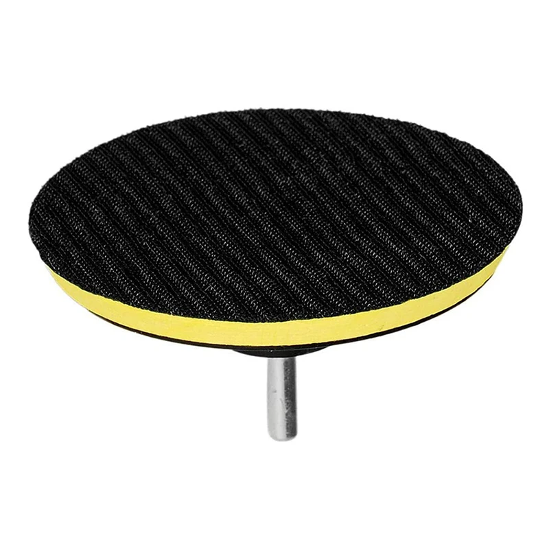 

50 Pieces 5-Inch Hook and Loop Backing Pad M14 Drill Adapter NO-Hole 100 Grit Sandpaper for Orbital Sander Grinder Pads