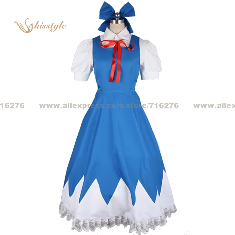 Kisstyle Fashion Touhou Project Toho Project Shrine Maiden Advent Cirno Uniform COS Clothing Cosplay Costume