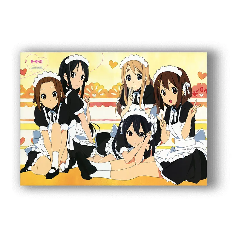 Japanese animeK-ON White Coated Paper Prints High Definition Clear Image Livingroom Bedroom Bar Decoration Home Art Brand | Дом и сад