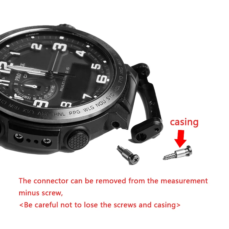 Resin Adapter For Casio PRG-650 PRW-6600 PRG600  Watch Strap Connector Accessories
