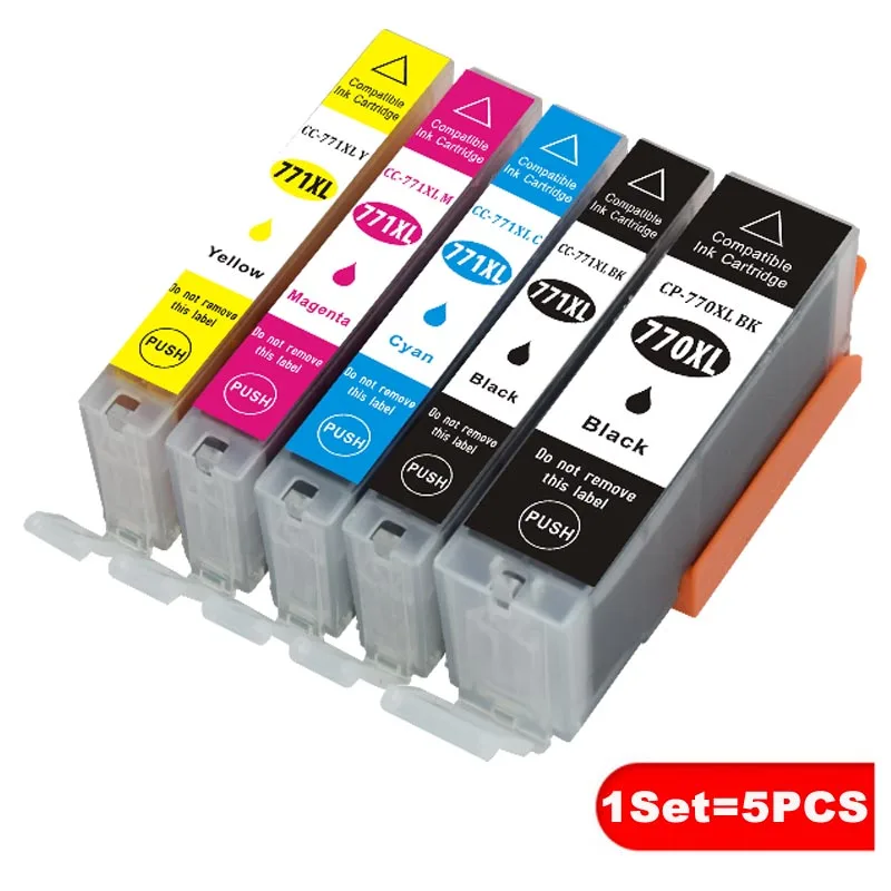 Для Canon PGI 770XL CLI 771XL PIXMA MG5770 MG6870 MG7770 принтер совместимый картридж с чернилами 770