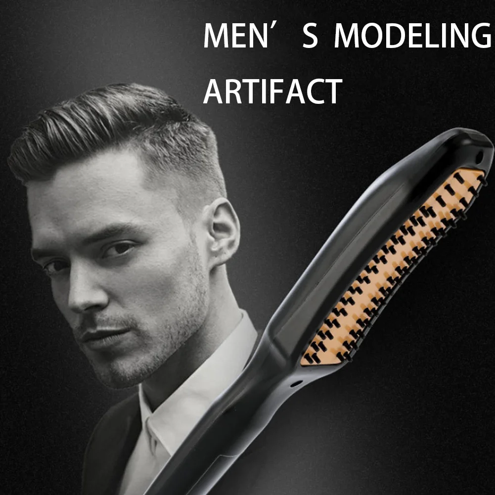 

Men Beard Straightener Hot Heating Comb Hair Straightener Brush Mutifunctional Hair Comb Smoothing Iron Hair Straightening Brush