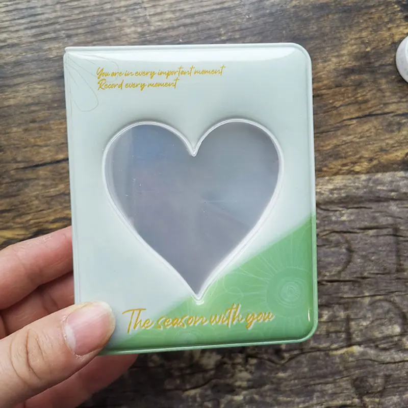 

INS 3 Inches Mini Photo Album Cartoon Card Binder Name Card Book 64 Pockets Photocard Holder Plug-in Hollow Love Polaroid Album