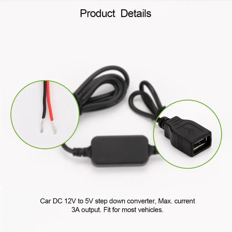 15 Вт двойной Напряжение usb-адаптер инвертор двойной USB конвертер 3A от 12 В до 5 В пост понижающий модуль автомобильные аксессуары
