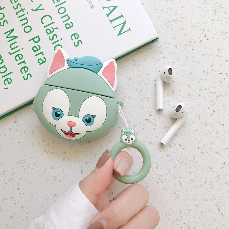 3 Милый мультфильм Duffy ShellieMay Gelatoni stelllalou корпусы гарнитурные для Apple Airpods 1/2 прекрасный силиконовый защитный чехол для наушников - Цвет: 3