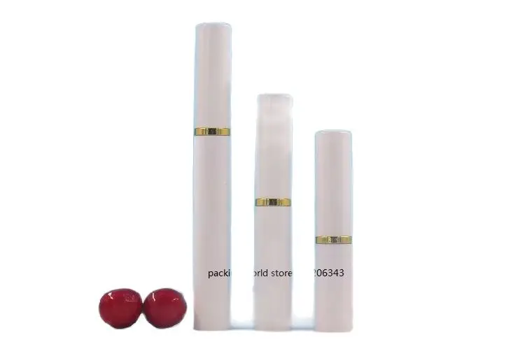 Белая безвоздушная бутылка с длинным прессом для наглазников 15 мл или