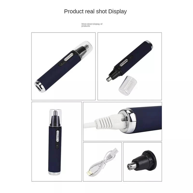 

Professional Electric Nose Hair Trimmer Men Shaving Face Nose Ear Hairs Hair Removal Razor Man Face Hairs Cleaning Machine