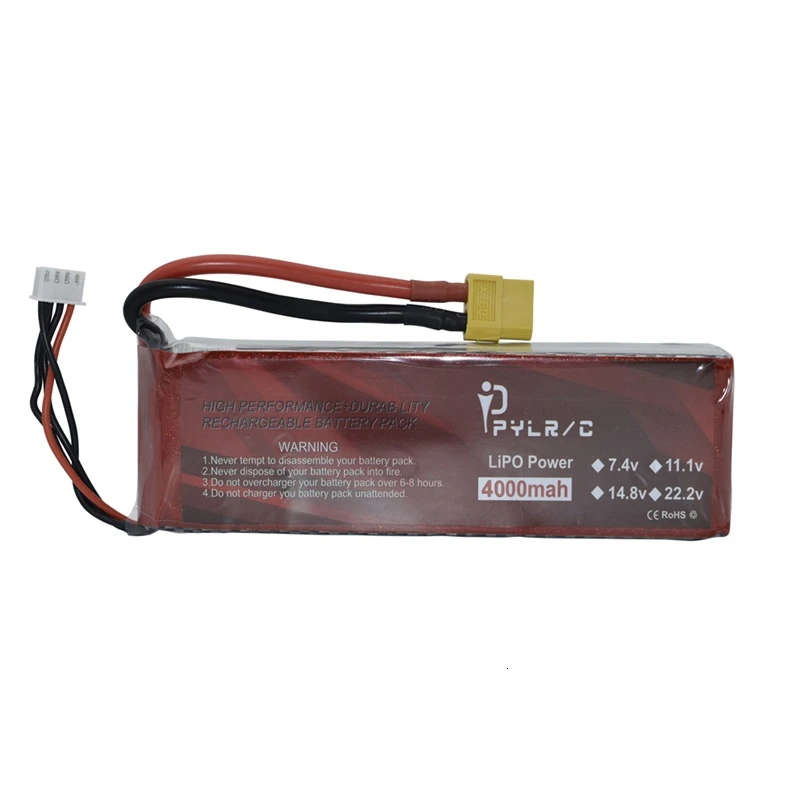 Высокая скорость 14 8 v 4000mAh Lipo батарея для RC вертолетов части 4S литиевая 50C