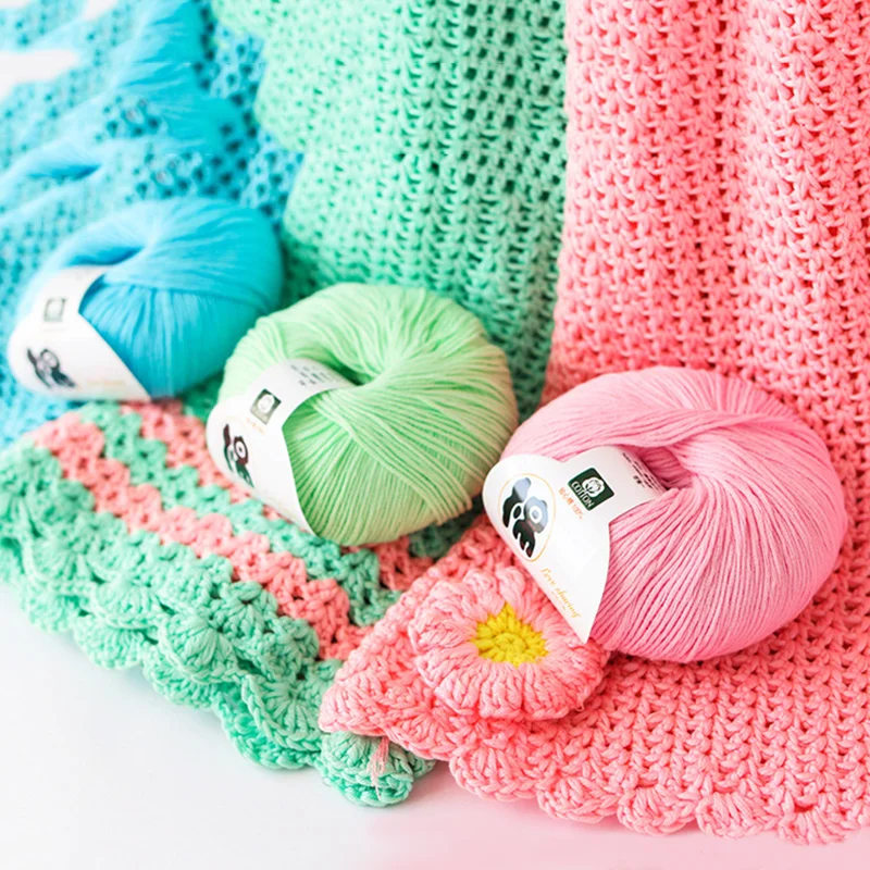 50 г/рулон детская теплая шерстяная пряжа для вязания | Дом и сад
