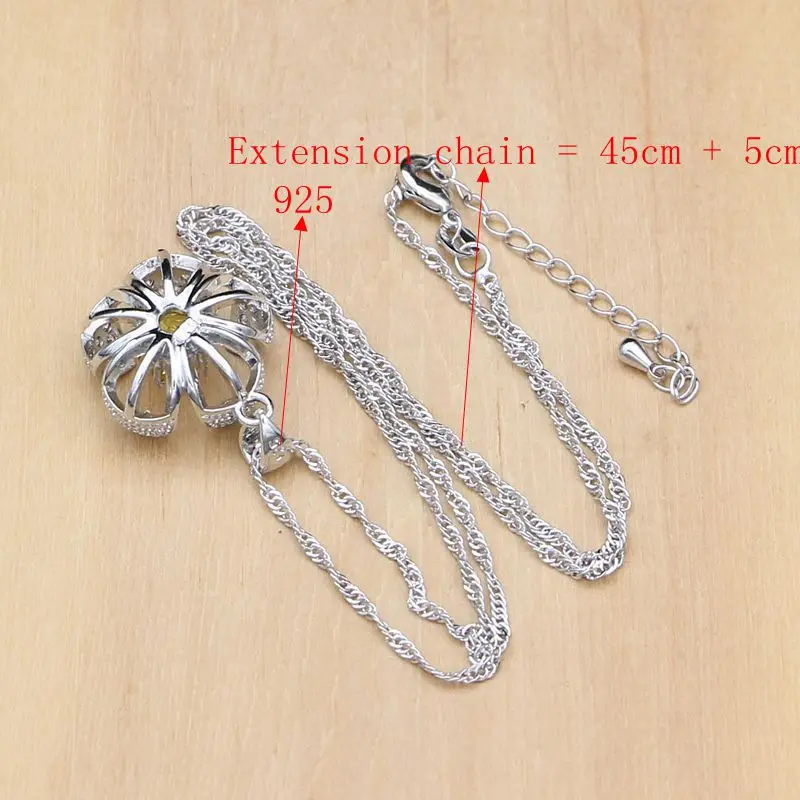 Комплект из колье и серёг серебра 925 пробы | Украшения аксессуары