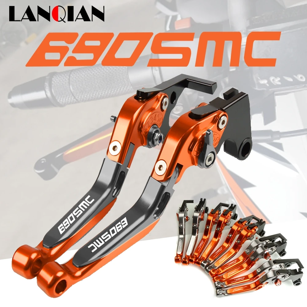 

For 690 SMC Motorcycle Accessories Aluminum Folding Extendable Brake Clutch Levers 690SMC 2008 2009 2010 2011 2012 2013