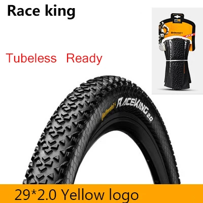 29x2.0 yellow Континентальный 26 27,5 29X2,0 2,2 MTB шины гонки King велосипедные шины анти прокол 180TPI Складные шины бескамерные готовые шины - Цвет: 29x2.0 yellow