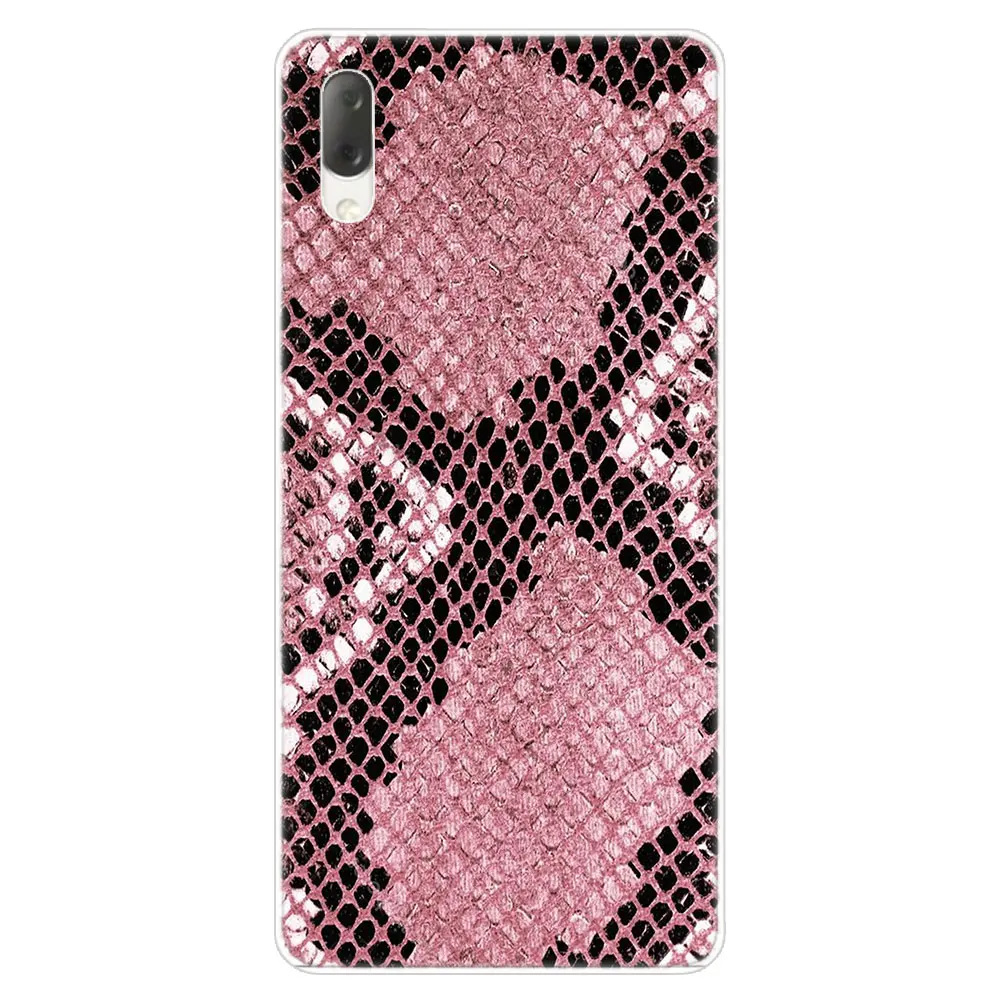 Леопардовый принт змеиной кожи жесткий чехол для Sony Xperia L1 L2 L3 X XA XA1 XA2 XA3 ультра 10 плюс E5 XZ XZ1 XZ2 компактный XZ3 XZ5 2 20