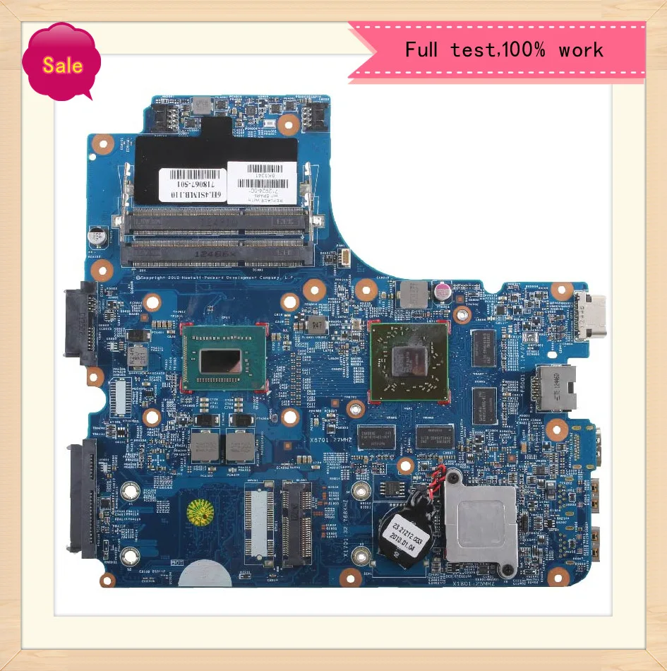 

718067-501 718067-601 Laptop motherboard For HP Probook 4540S I3-3120M Notebook Mainboard 12260-1 48.4SI08.011 SLJ8E 216-0833002