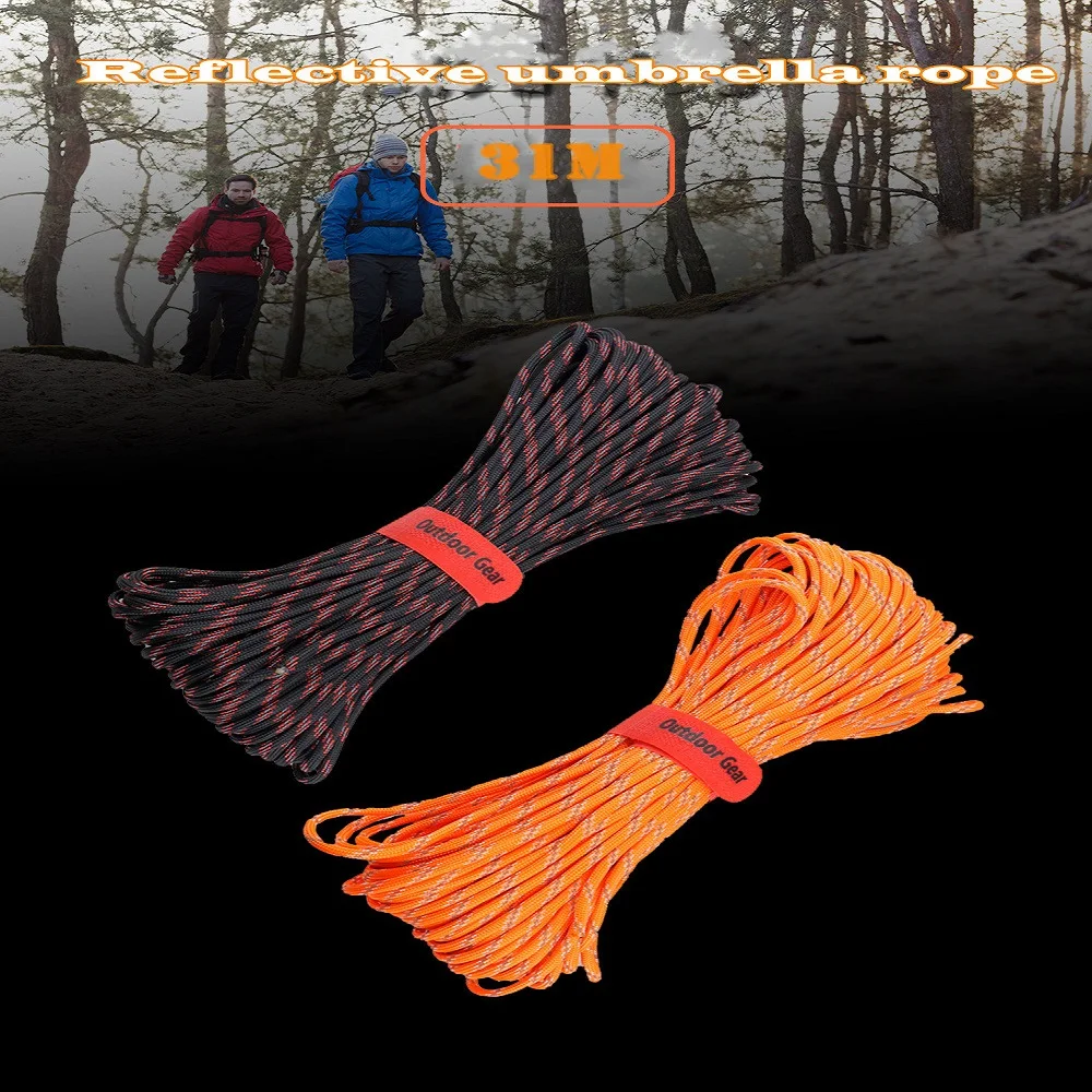 

ParacordOutdoor multifunctional 550 military standard EDC tool 10-core reflective umbrella rope rescue emergency