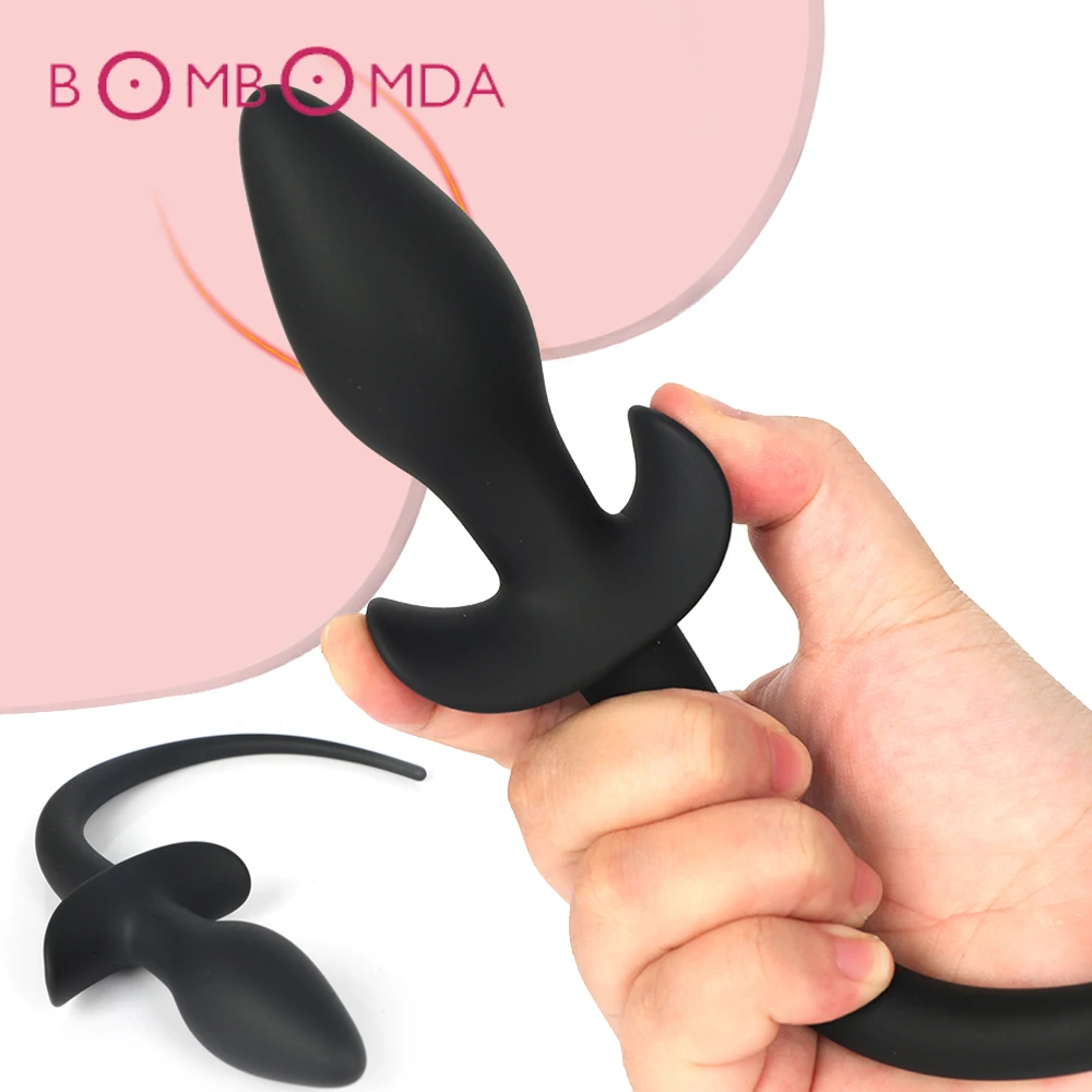 Silicone Dog Tail Anal Plug Toys Slave Women Men Gay Sex Games G-spot Dildo Butt BDSM Sexy Erotic Toy Adults Products | Красота и