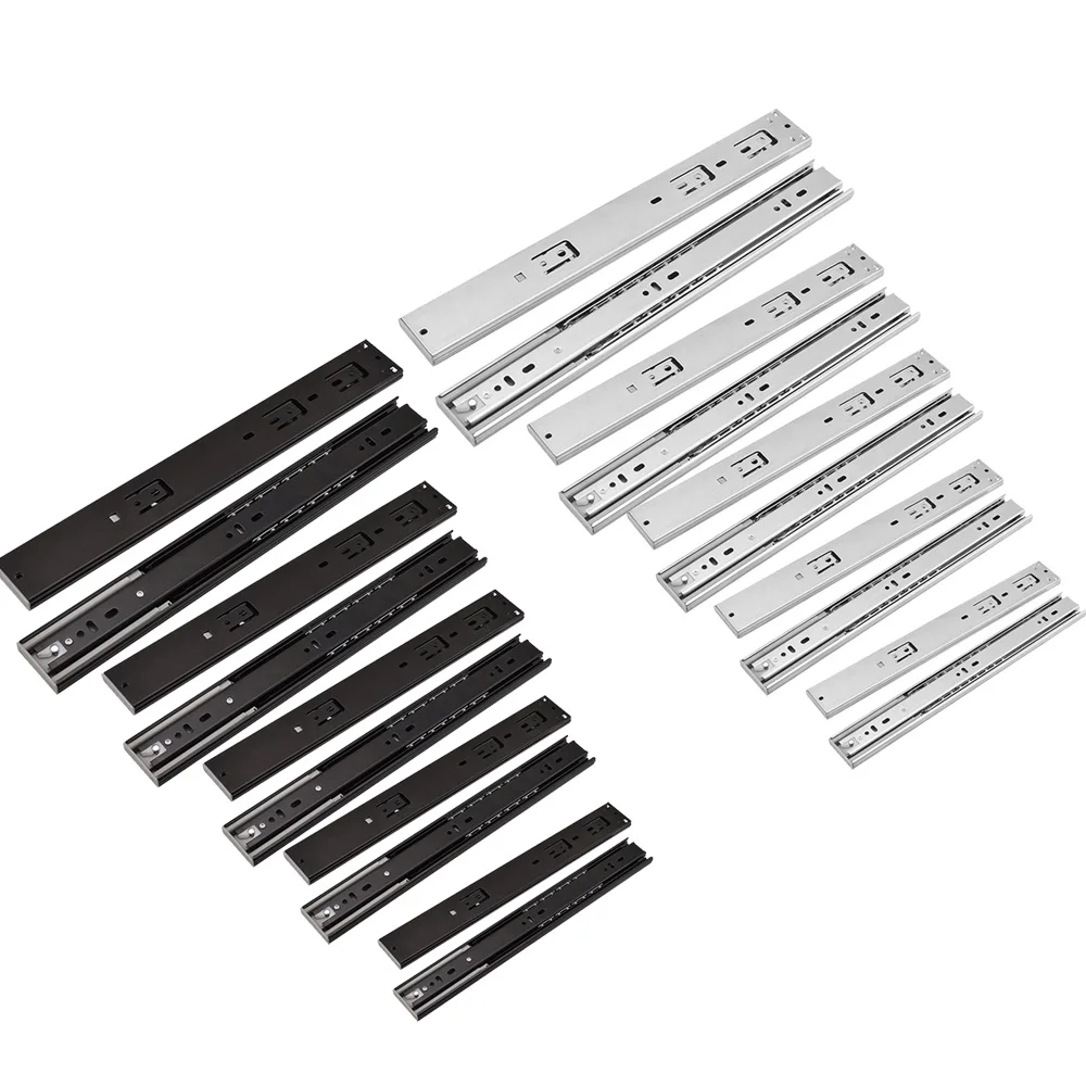 1 пара направляющих для кухонного шкафа ящиков выдвижных тихих раздвижных замков