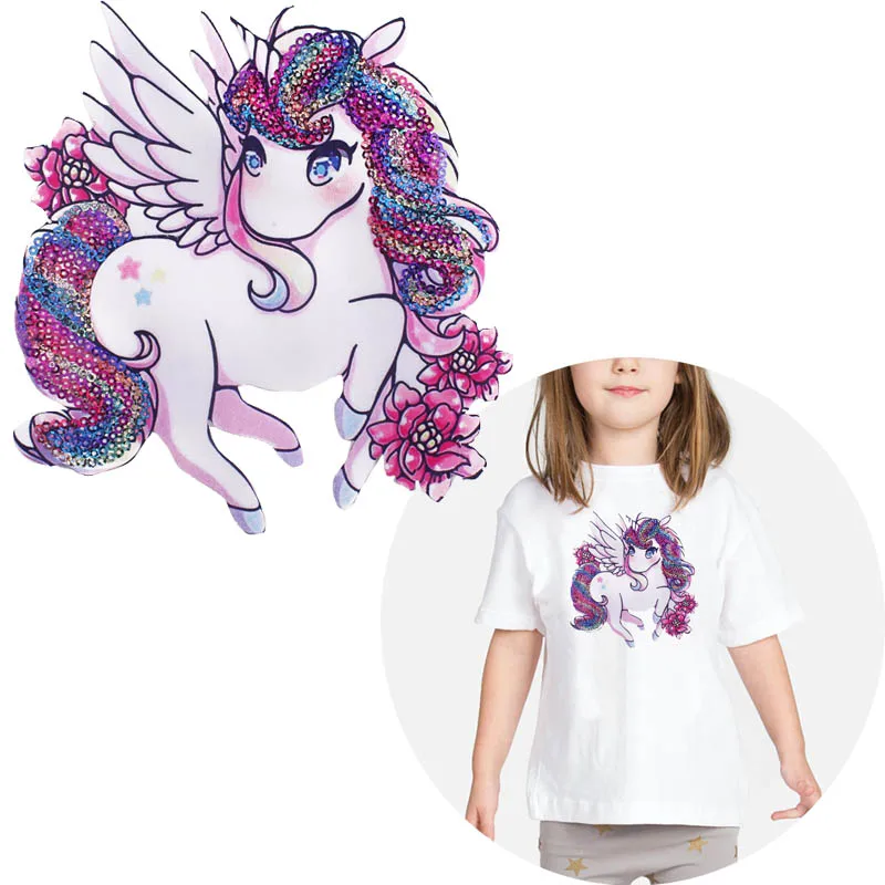 Красивые блестки искусственные животные для одежды патчи с вышивкой утюгом