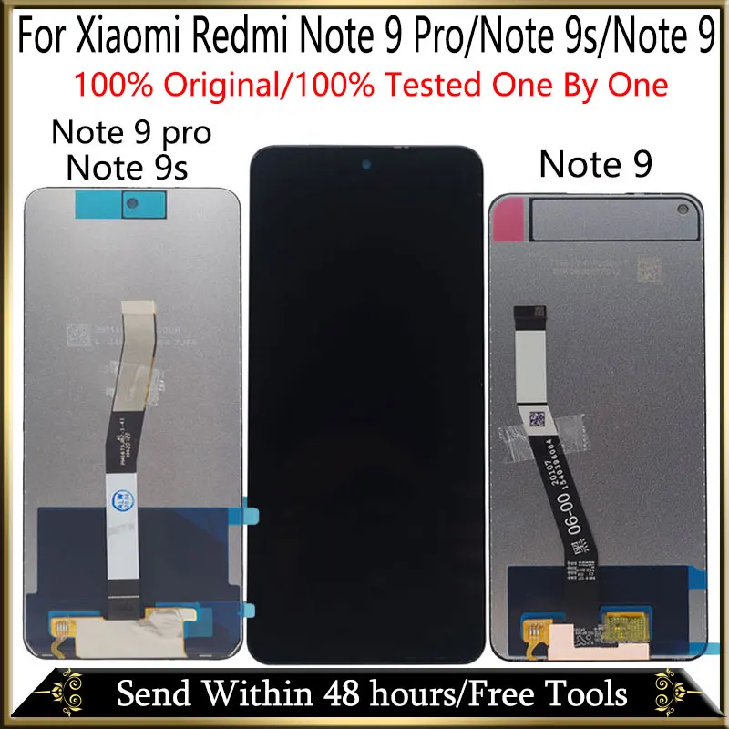 100% оригинал для Xiaomi Redmi Note 9S ЖК дисплей с сенсорным экраном в сборе 9 Pro LCD|Экраны